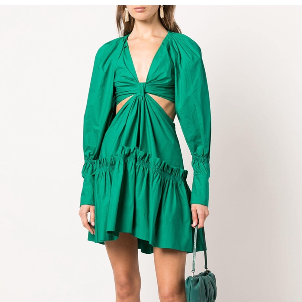 ALC NWT Alexa cutout green mini dress